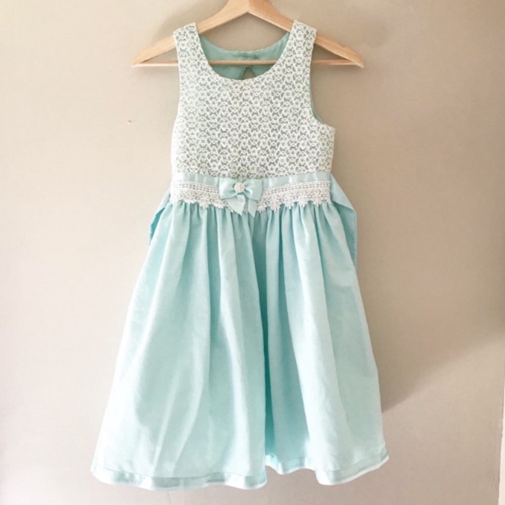 Bonnie Jean • Elegant Lace Overlay Dress